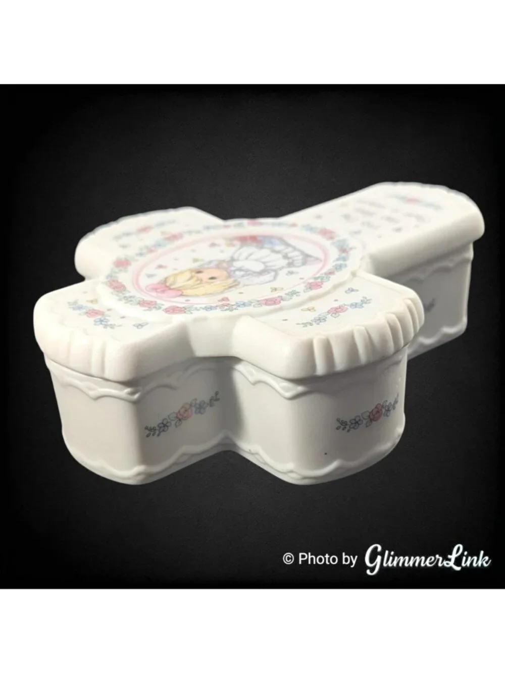 Vintage Precious Moments Cross Trinket Box This Day Has Been Made in Heaven